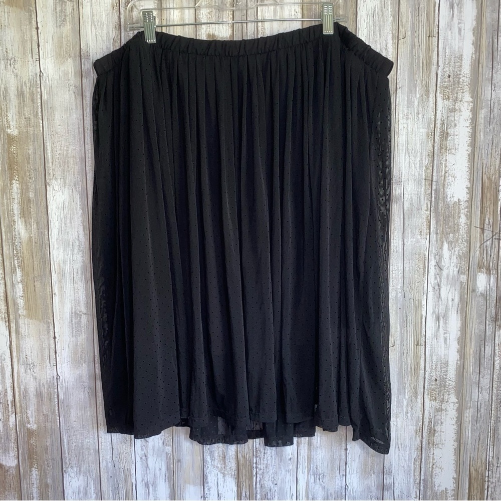 Torrid Black Tulle Midi Skirt 4X Plus Size Swiss Dot Mesh Flowy Balletcore Party - Picture 2 of 4